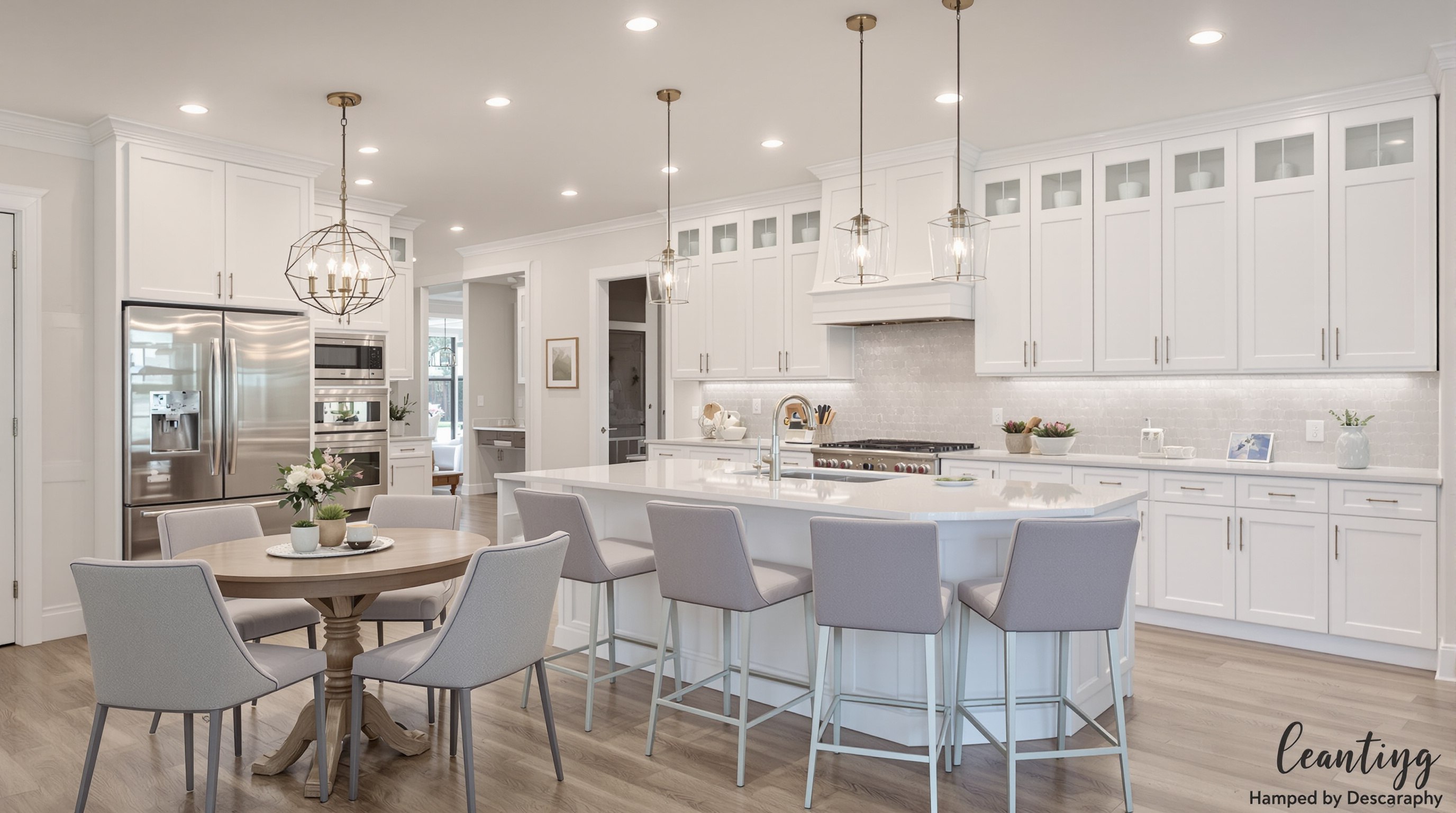 Interior of a newly added family room